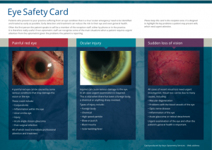 Emergency Eye Card